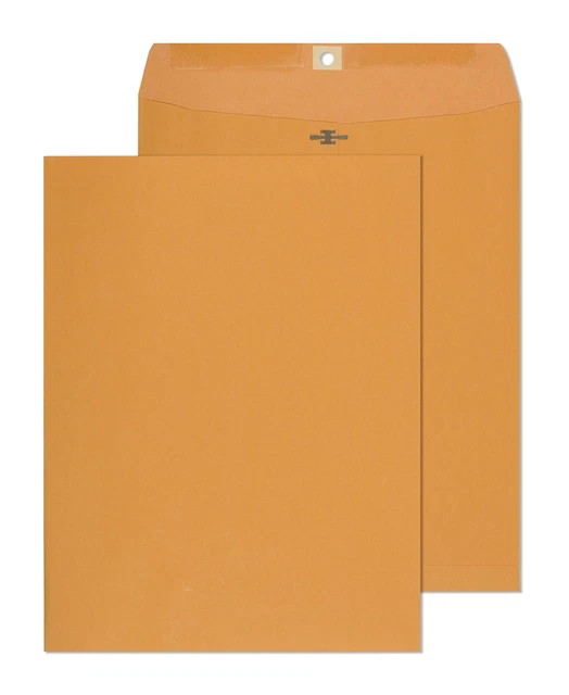 Clasp Envelopes - 10x13 Inch Brown Kraft Catalog Envelopes with Clasp Closure...