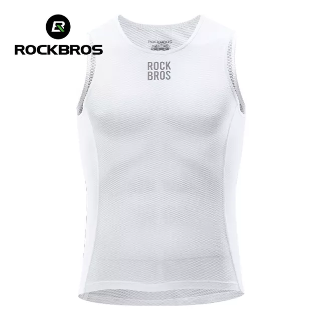 ROCKBROS Men Cycling Vest Sweat Wicking Breathable Comfort Bicycle Sports Jersey