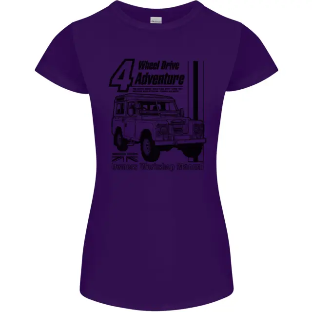 T-shirt 4 ruote motrici Adventure 4X4 Off Road donna Petite Cut 4