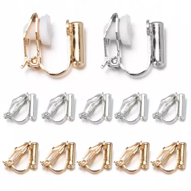 Brass Clip-On Earring Clips Converter Pierced Parts  Jewelry Craft Making