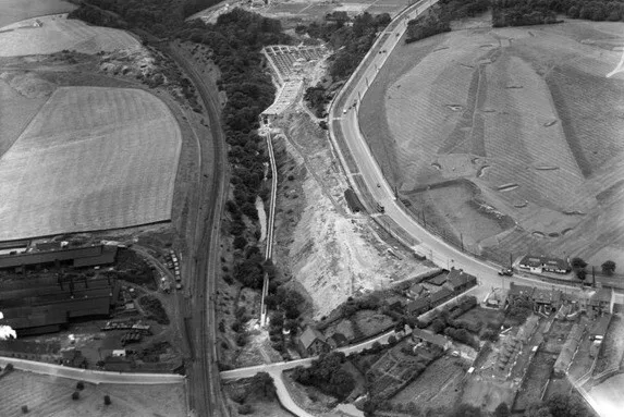 Sewage Purification Plant, Glasgow Road, Coatbridge Scotland 1930s OLD PHOTO 2