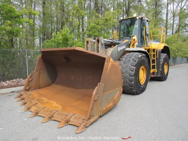 2009 John Deere 844K 4WD Articulating Wheel Loader Cab A/C Tractor bidadoo