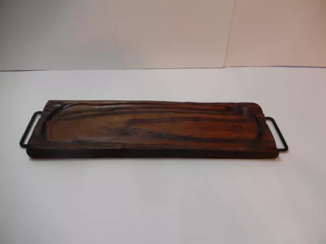 New Farmhouse Serving Board with Handles, Rustic Tray, Solid Reclaimed Wood