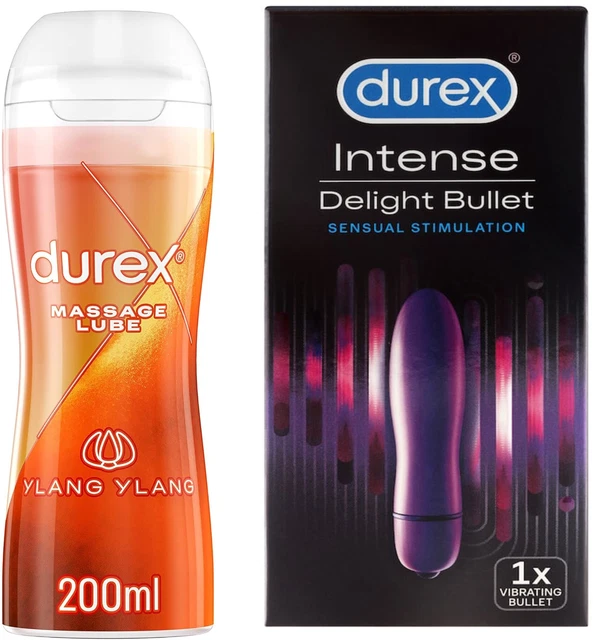 DUREX INTENSE DELIGHT Bullet Vibrator and Play Aloe Vera 2in1 Sensual Lube  £17.99