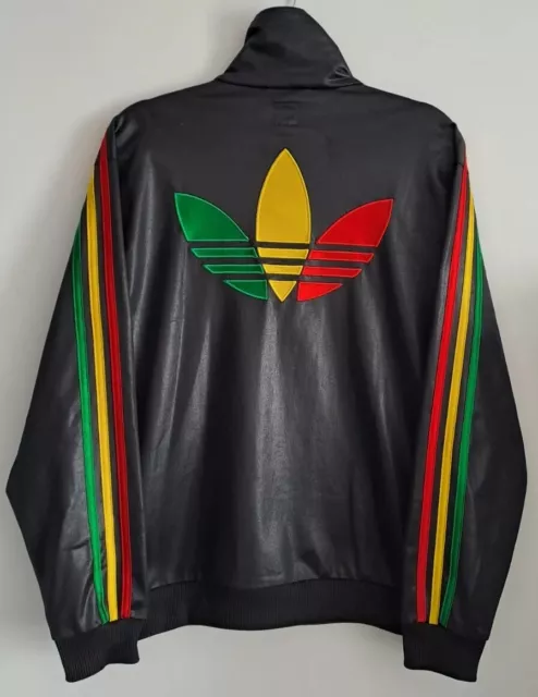 RARE ADIDAS CHILE 62 Rasta Limited Track Jacket L Vintage Bob Marley Jamaica Wet EUR 100 00 PicClick IT