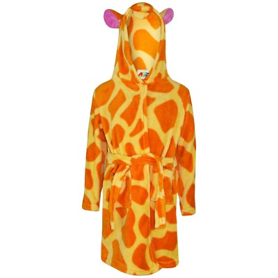 Minx Garçon Fille Carlin Chiot Polaire Robe de Chambre à Capuche avec Queue Tailles de 3 à 13 Ans an