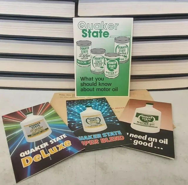 Lot Of Quaker State Oil Advertisement Pamphlets