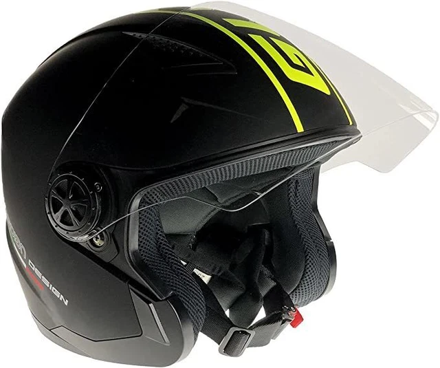 Casco jet con visiera black, Guardian taglia S Casco jet con visiera black, Guardian taglia S