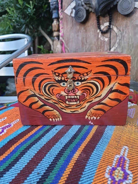 Vintage Tibetan Painted Box