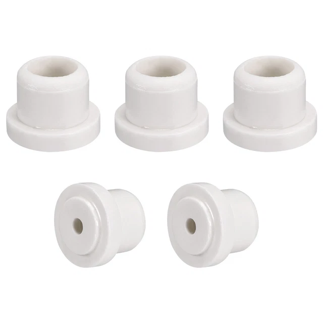 5pcs 6.2mm Foro Diam Perlina Isolante Ceramica Forma Rotonda Perlina Isolante