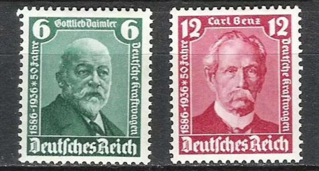 Deutsches Reich: Mi. Nr. 604 - 605, postfrisch mit Falz