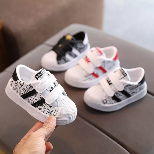 Kids Baby Girls Boys Trainers Sports Shoes Sneakers Infant Toddler Casual Shoes