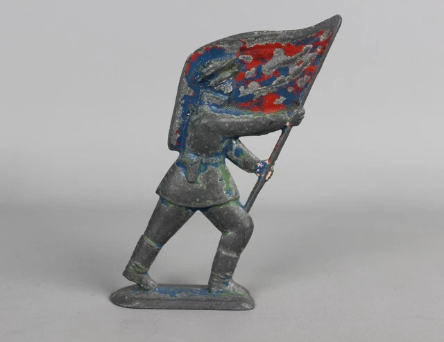 Vintage Soviet Tin toy soldier Original Military Army USSR ACTION FIGURE