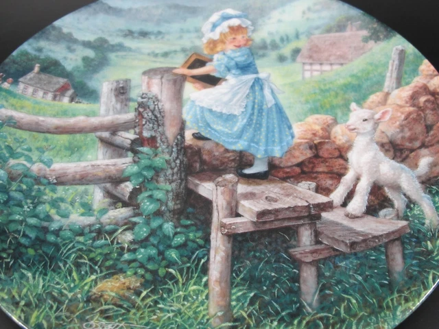 Mary Had a Little Lamb Classic Mother Goose by Scott Gustafson COLLECTOR PLATE 2