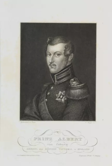 MAYER (*1798) nach REISS (19.Jhd), Prinz von Sachsen-Coburg und Gotha, um 1845,