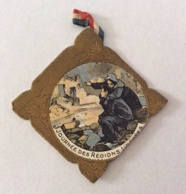 Bijou Insigne Patriotique WW1 « Canon De 75 1914 1915