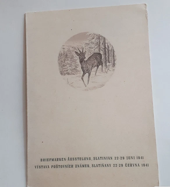 Bö.&Mähren,Sonderkarte zur Ausstellung,Slatinian 41',Mi.-Nr..37