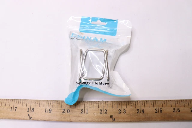 Esinam Kitchen Sink Sponge Holders Strong Adhesive Rust Resistant Waterproof SS