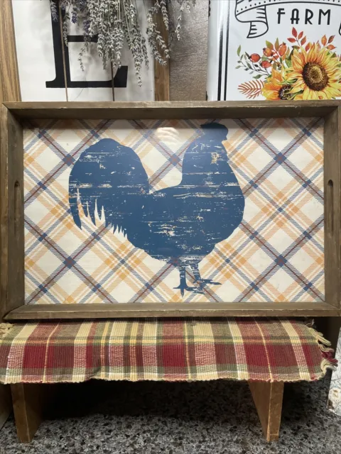 rooster breakfast tray / Country Kitchen Tray / Chicken