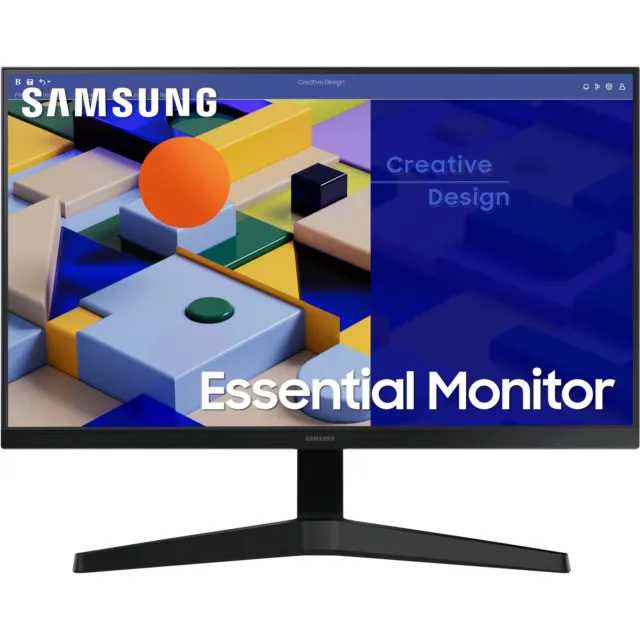 Samsung Bildschirm Monitor 24 Zoll HDMI VGA VESA Full HD 75 Hz 5 ms IPS Black