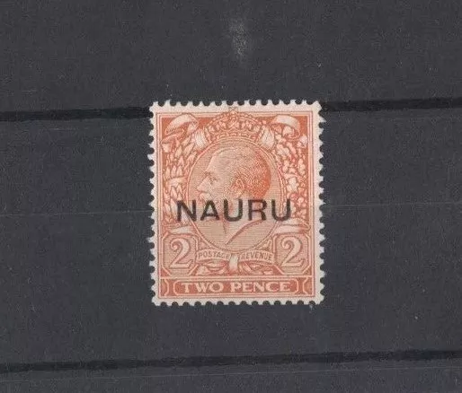 1923 Nauru KGV 2d orange SG 16 die II muh fresh