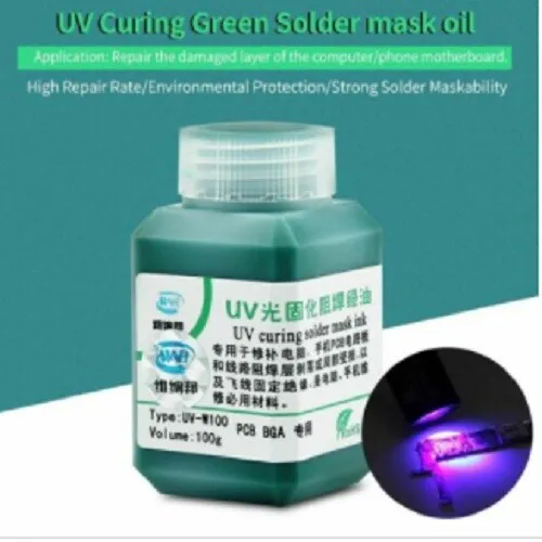 Solder Mask Oil UV Ink Prevent Corrosive Arcing Soldering Paste Flux for PCB SMD