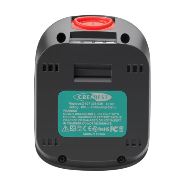 Battery for Bosch 2607336207 2.5Ah 18V Li-ion PSR PSB 18LI 2607336208 Uneo Maxx 2