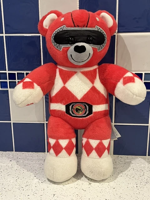 Power Rangers Bear 2017 BUILD-A-BEAR RED Mighty Morphin Power Ranger bear 17
