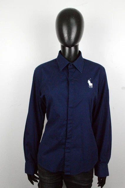 Camicia Ralph Lauren Golf Taglia M Donna Camicetta Blu Maglia Women's Shirt
