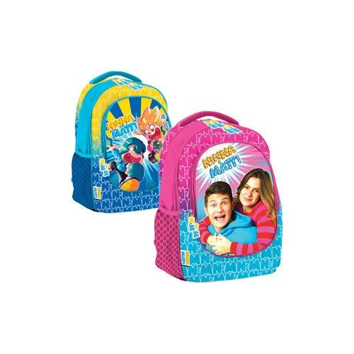 Nina E Matti Sac A Dos Oeuf Organise 3 Compartiments Bleu Ou Rose
