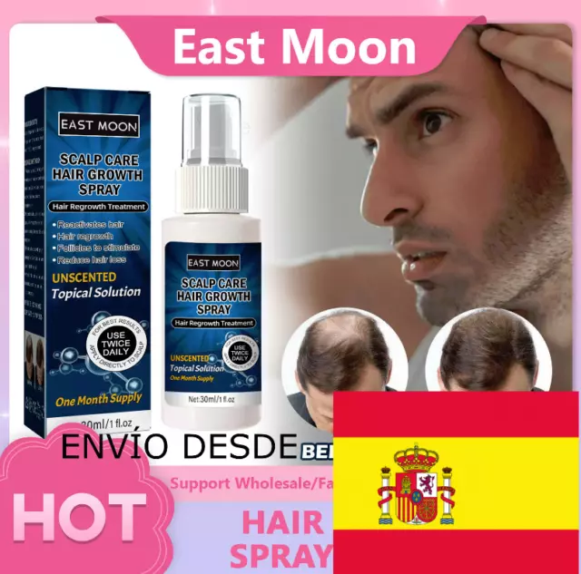 Spray extracto de JENGIBRE y GINSENG estimulador de crecimiento del cabello.