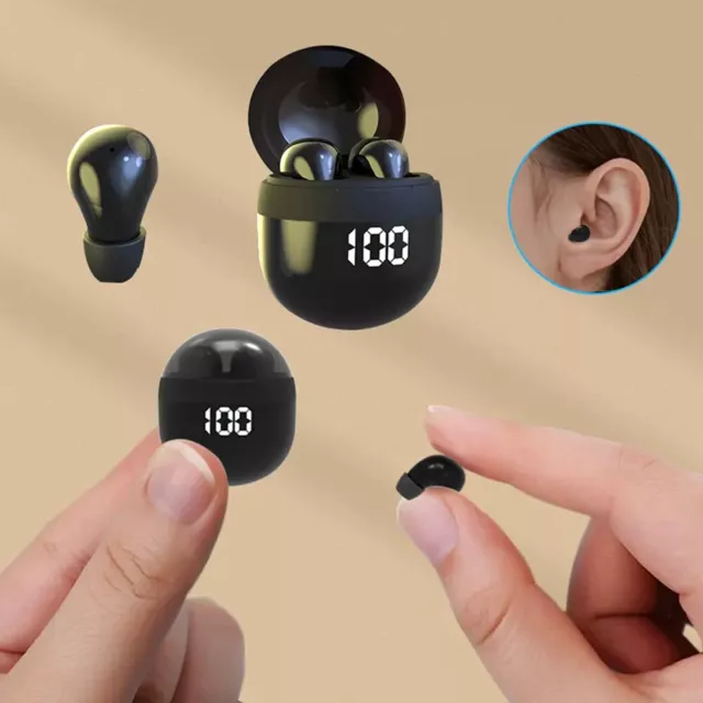 Bluetooth Kopfhörer 5.3 Mini In-Ear Kabellos Ohrhörer Invisible Sleep Earbuds