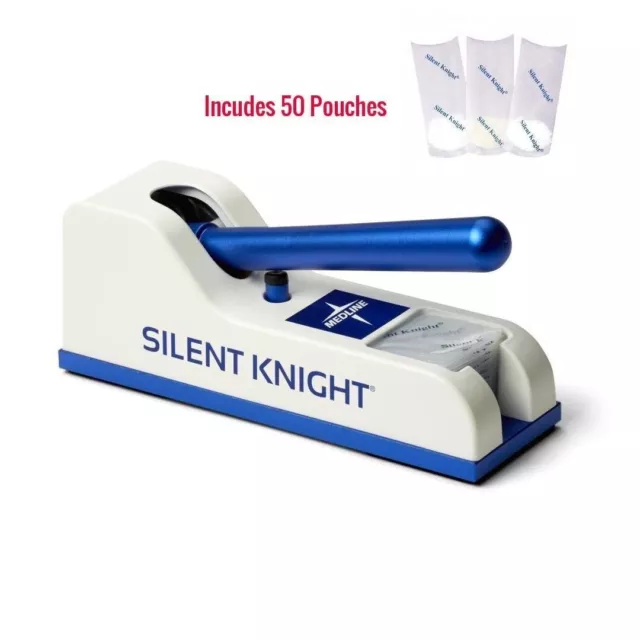 Mckesson Silent Knight Pill Crusher, includes 50 Pouches