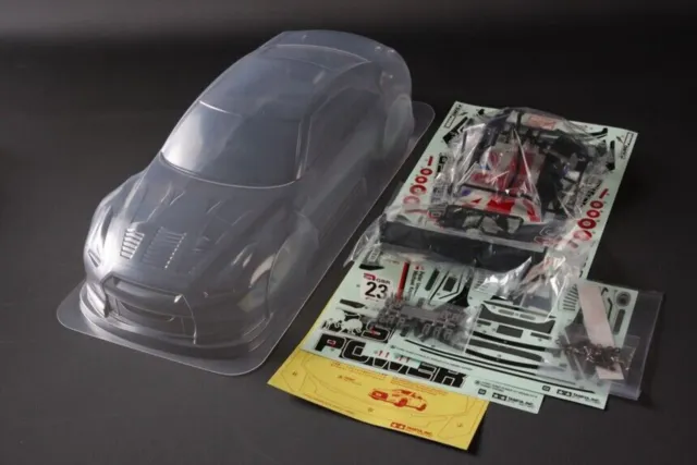 Tamiya 51453 Sumo Power GT Nissan GT-R (R35) Karosserieteile Set, TT01/TT02/TA08, Neu im Karton