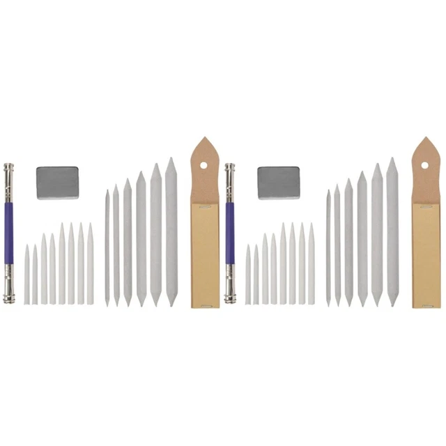 2 piezas Mezclar Sumpón Arte Dibujo Tucho Goma Borrador Extensor