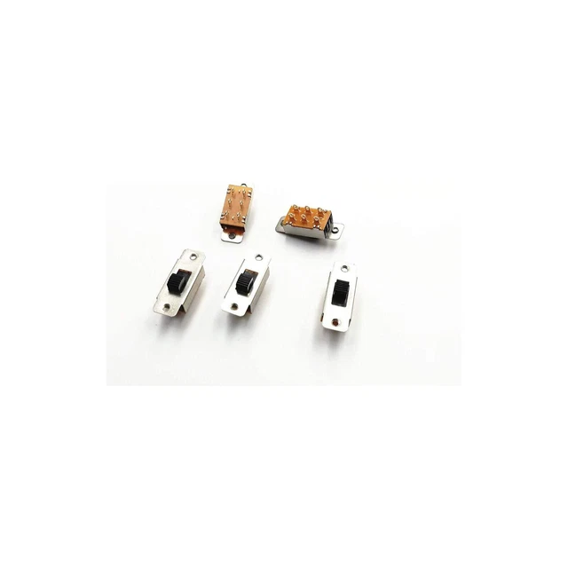 5 Pcs On/Off 2 Position DPDT 2P2T PCB Panel Slide Switch 6A/125V 3A/250V(KAI-02)