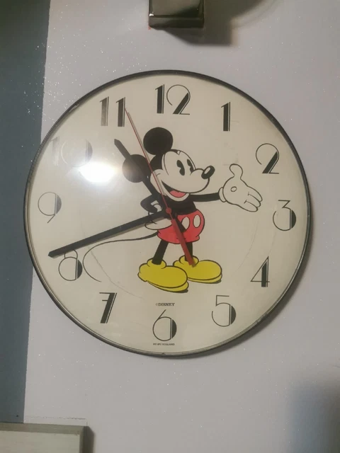 Orologio Da Parete Walt Disney Vintage Topolino  By Ipc Holland Junghans
