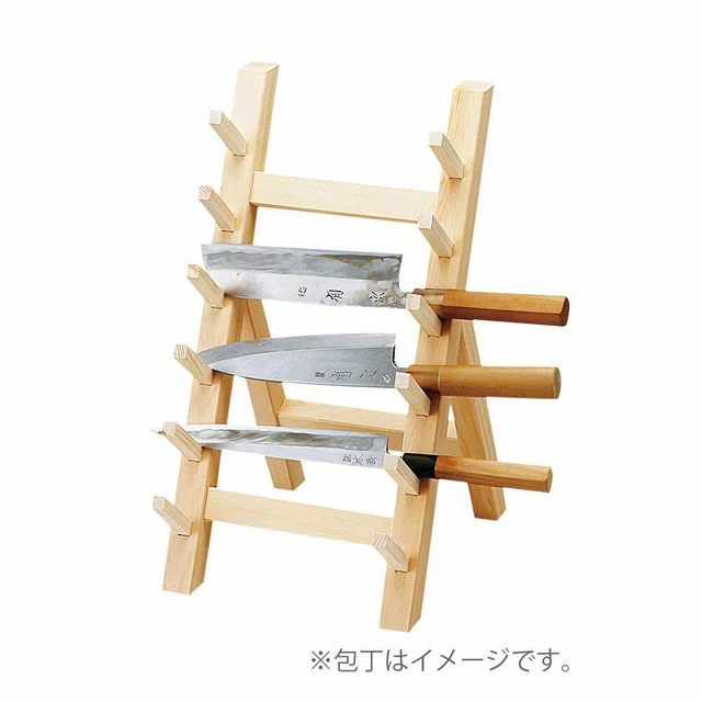 YAMAKO Wooden Knife Rack 6 Steps EBM-0615300 270 x 250 x 490 mm Japan AT1203Y