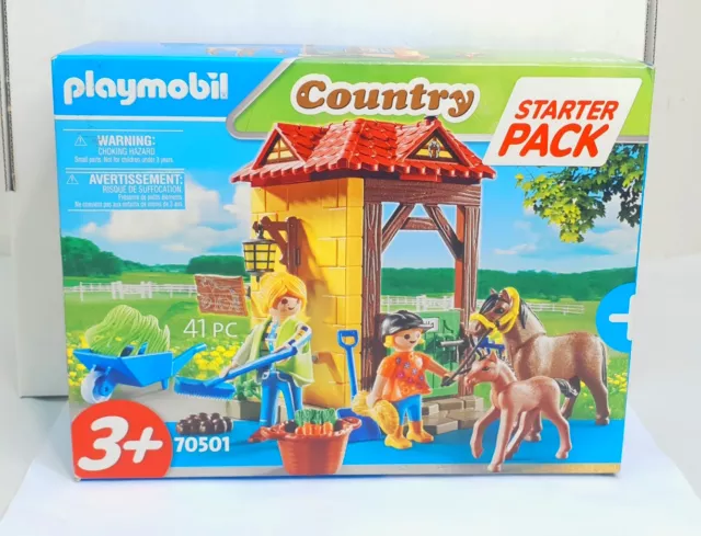 Playmobil Country 70501 Starter Pack Reiterhof 41-teilig ab 4+ Jahren NEU