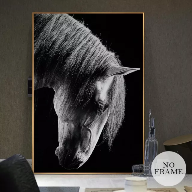 Horse Canvas Painting Nordic Poster Print Art Animal Wall Art Picture Home Decor
