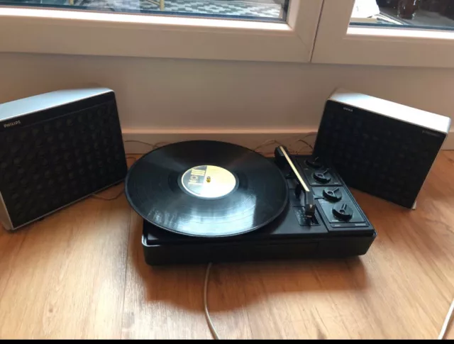 Tragbarer Koffer Plattenspieler Philips Stereo 2623 Vintage 12683 Berlin