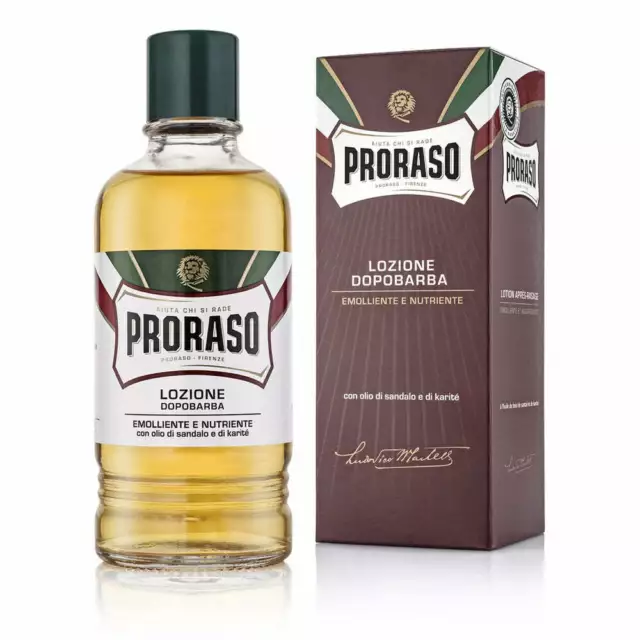 (59,88€/L) Proraso After-Shave-Lotion Rot - Red Nourish "Barber Size" 400ml