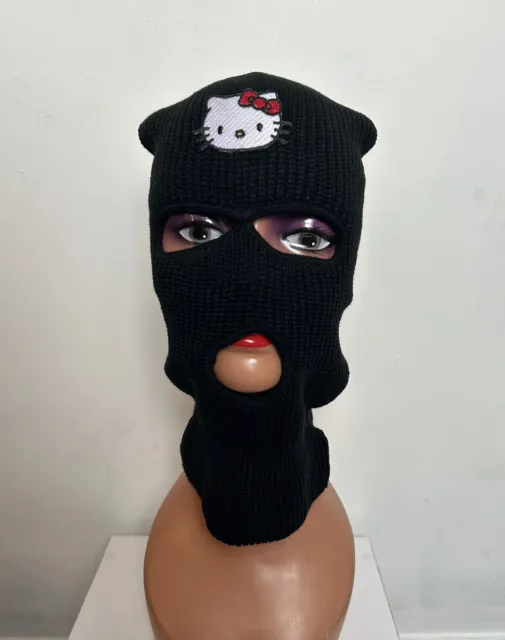 Hello Kitty Black Ski Mask