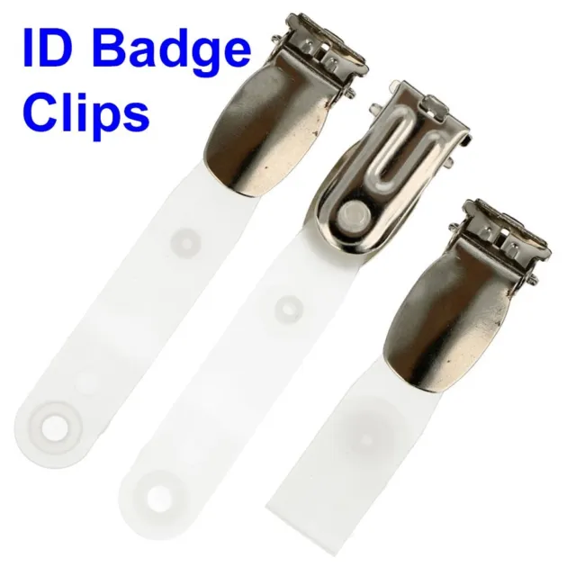 ID Badge Clips - Security Card Holder - Lapel Clip Crocodile Clip Pocket Clasp