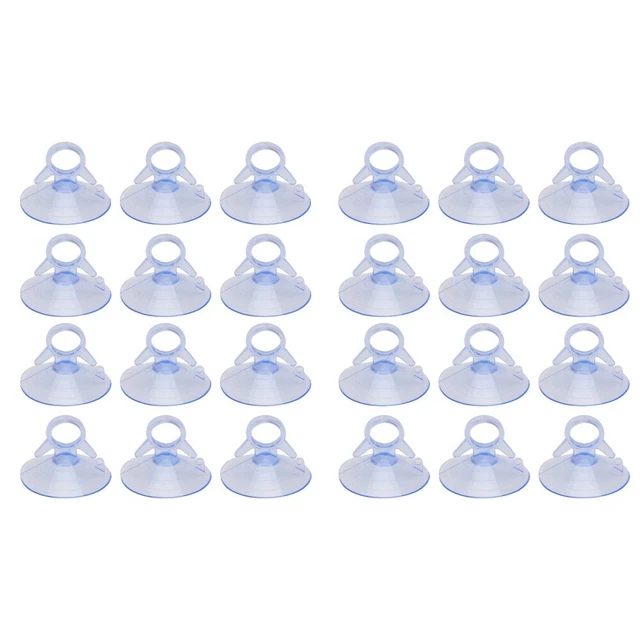 24 PCS Mur D'aspiration Crochet pour le Verre Clair Ventouse