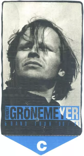 Herbert Grönemeyer - Altes Konzert-Ticket  vom 19.05.1991 Siehe Bild # 19051