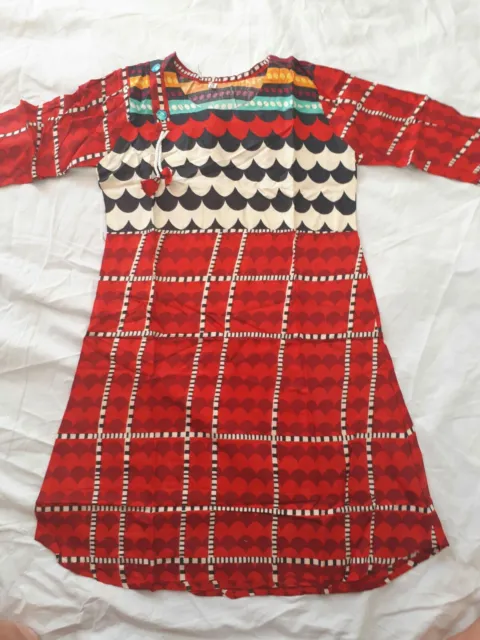 Girls Pakistani Indian Dress *damage Readymade Kids clothes Kurta 9-  10 Years
