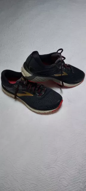 BROOKS ADRENALINE GTS 18 Mens Shoes Sz 11.5 Black Red Running Athletic ...