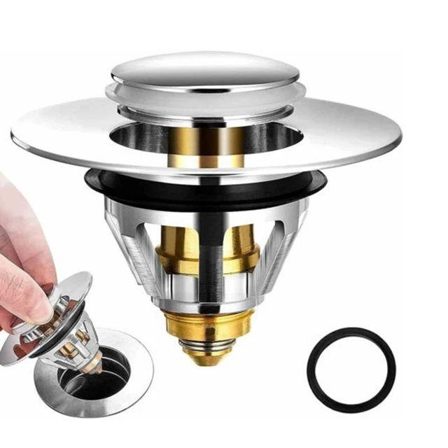 Brass Drain Stopper Core for Kitchen Sink Easy Switching Prevents Clogging