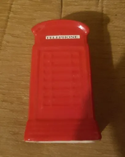 red telephone box money box